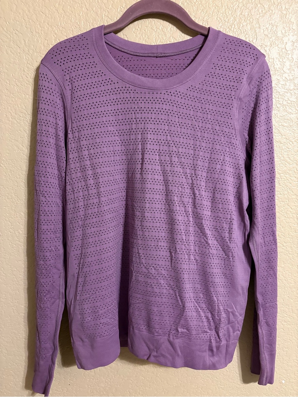 Lululemon Swiftly Breathe Long Sleeve Wisteria Purple Top